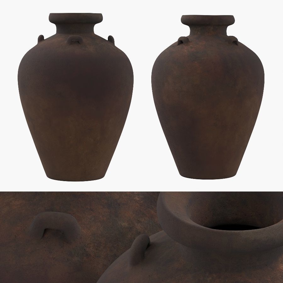 Antique Water Vessels  01 3D model_1