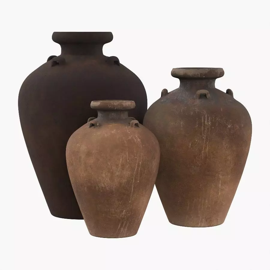 Antique Water Vessels  01 3D model_0