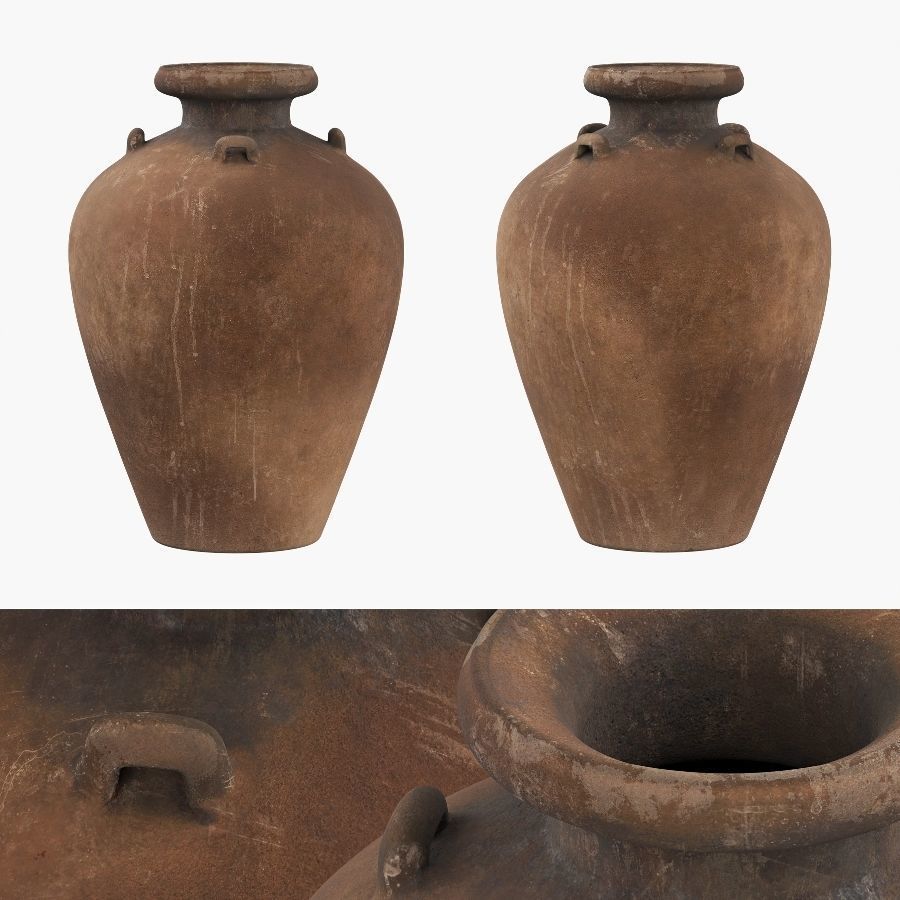 Antique Water Vessels  01 3D model_3