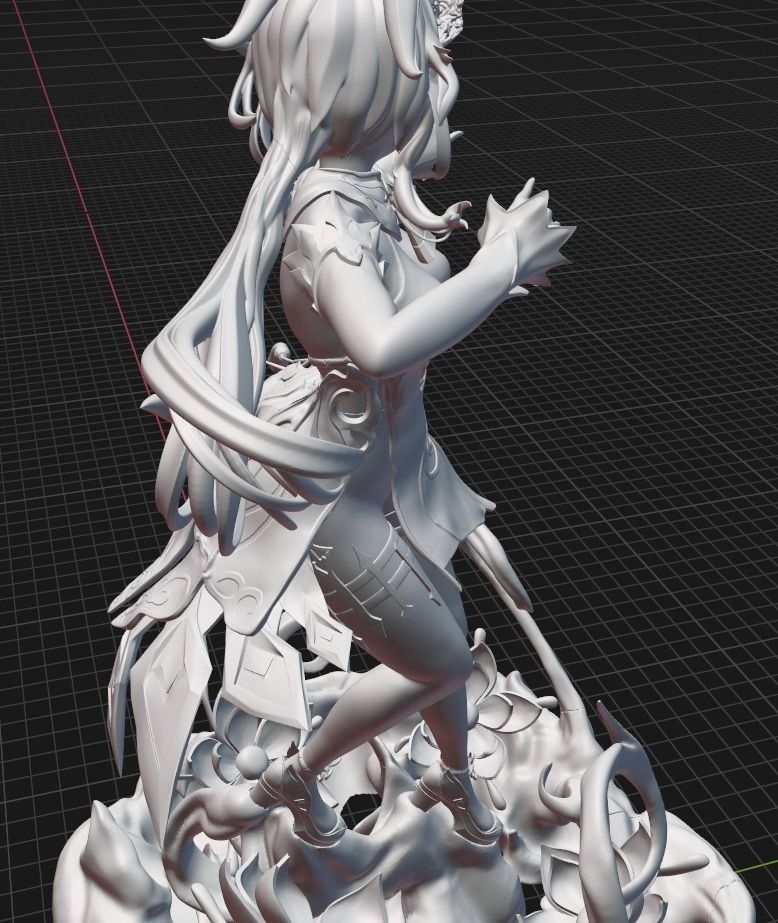 Ganyu from Genshin Impact - Sculpture for 3D printing 3D print model_9