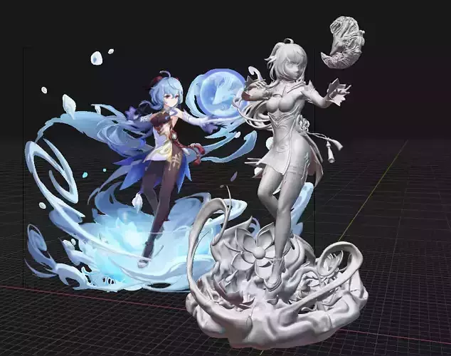 Ganyu from Genshin Impact - Sculpture for 3D printing 3D print model