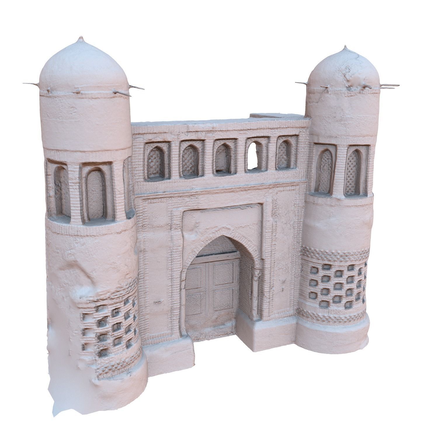 medieval nomad castle Low-poly 3D model_8