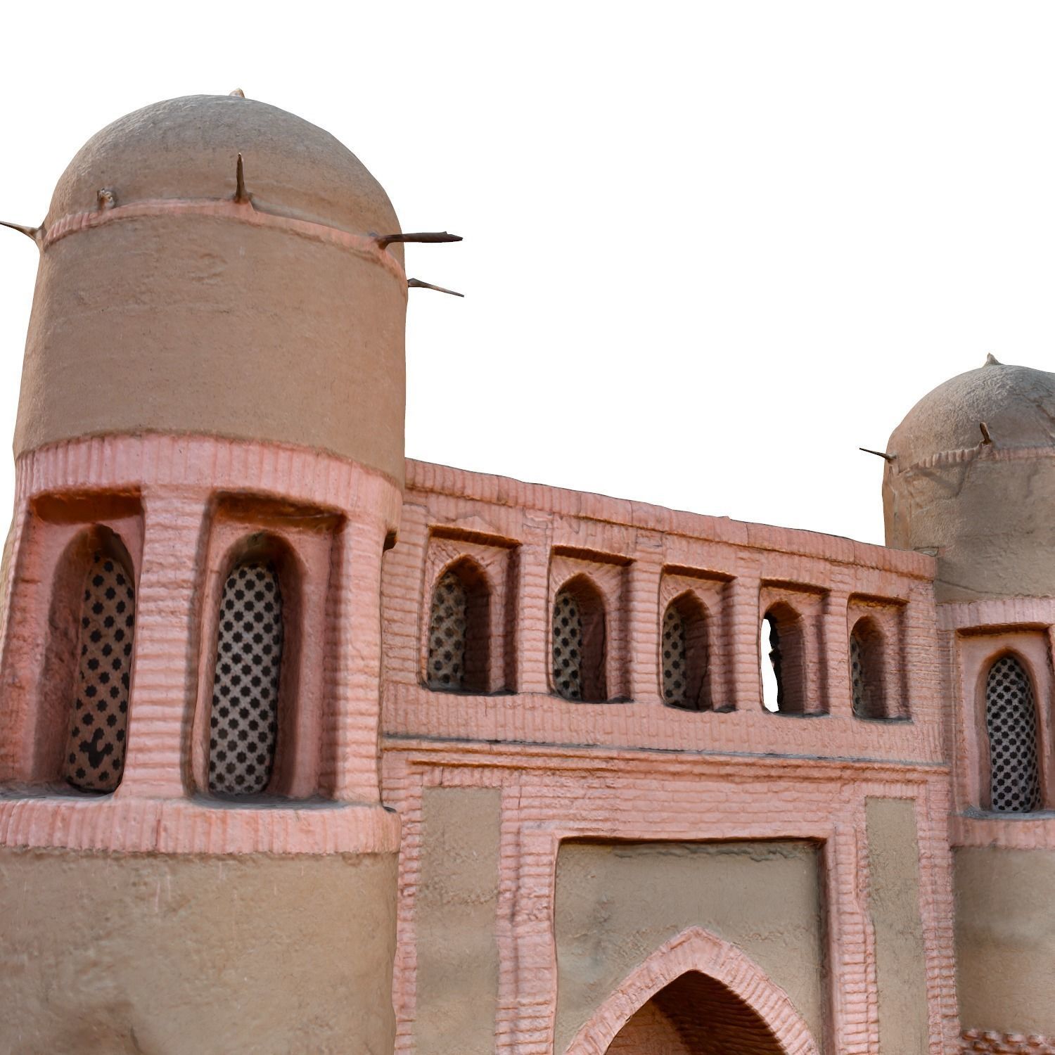 medieval nomad castle Low-poly 3D model_6