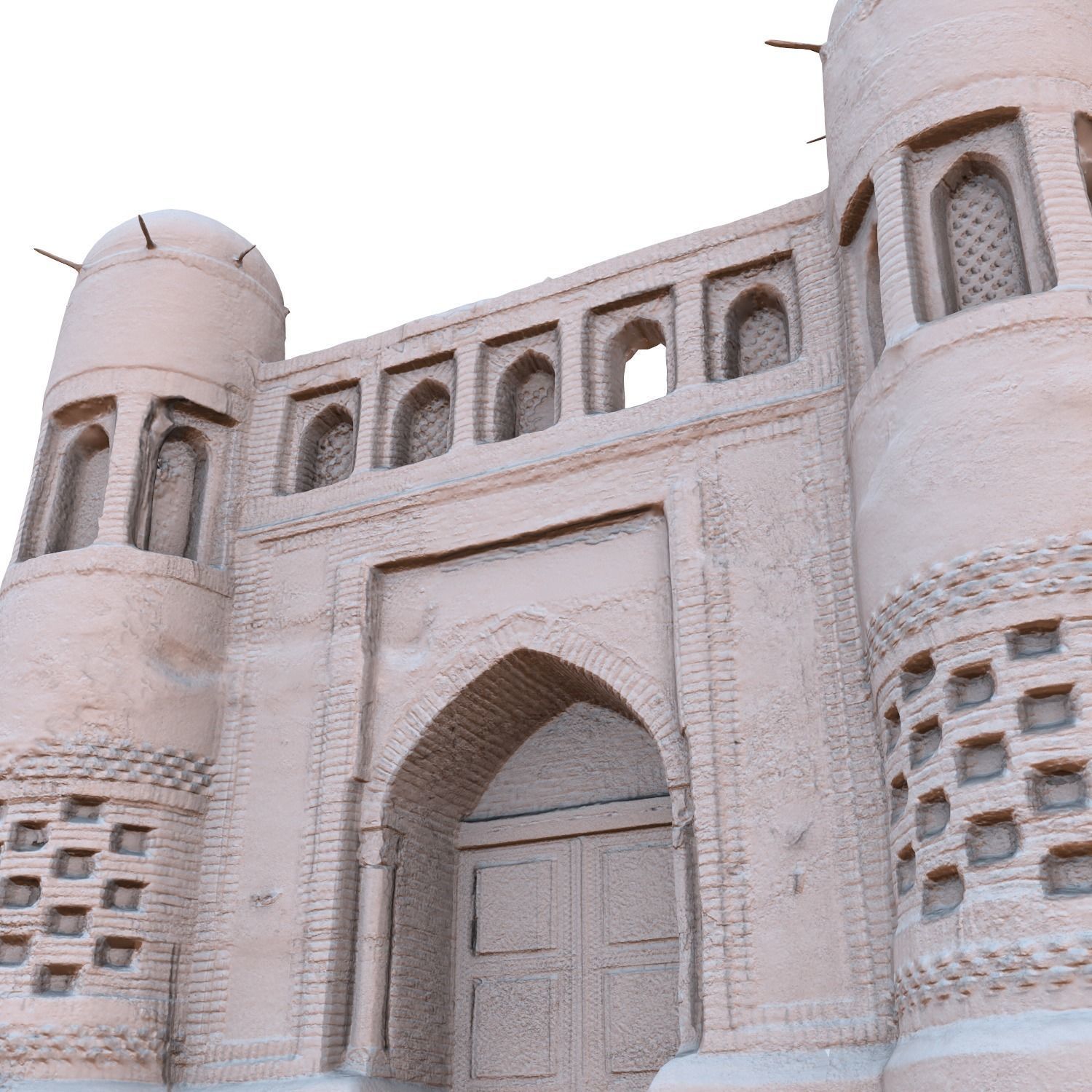 medieval nomad castle Low-poly 3D model_10