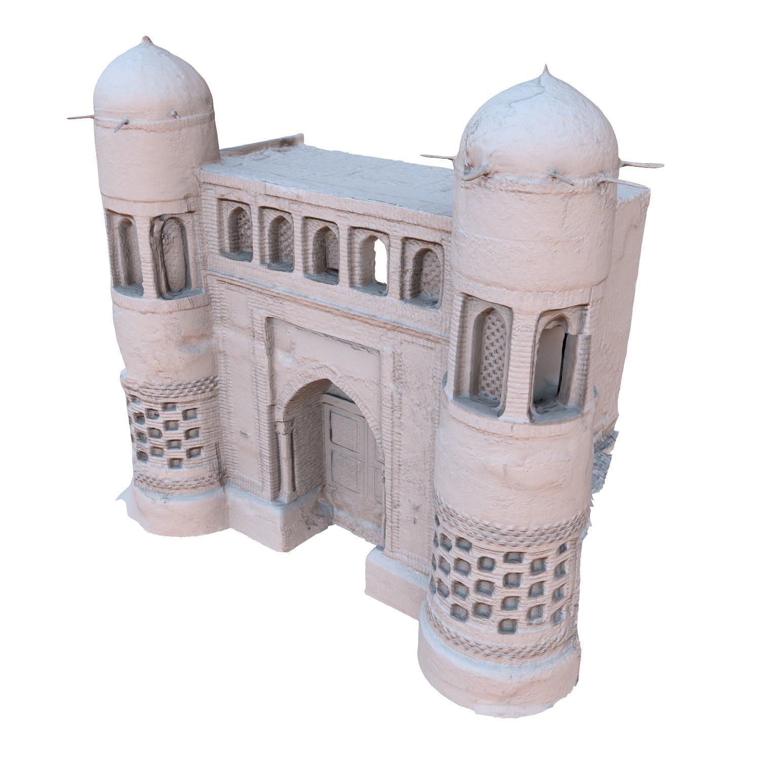 medieval nomad castle Low-poly 3D model_9