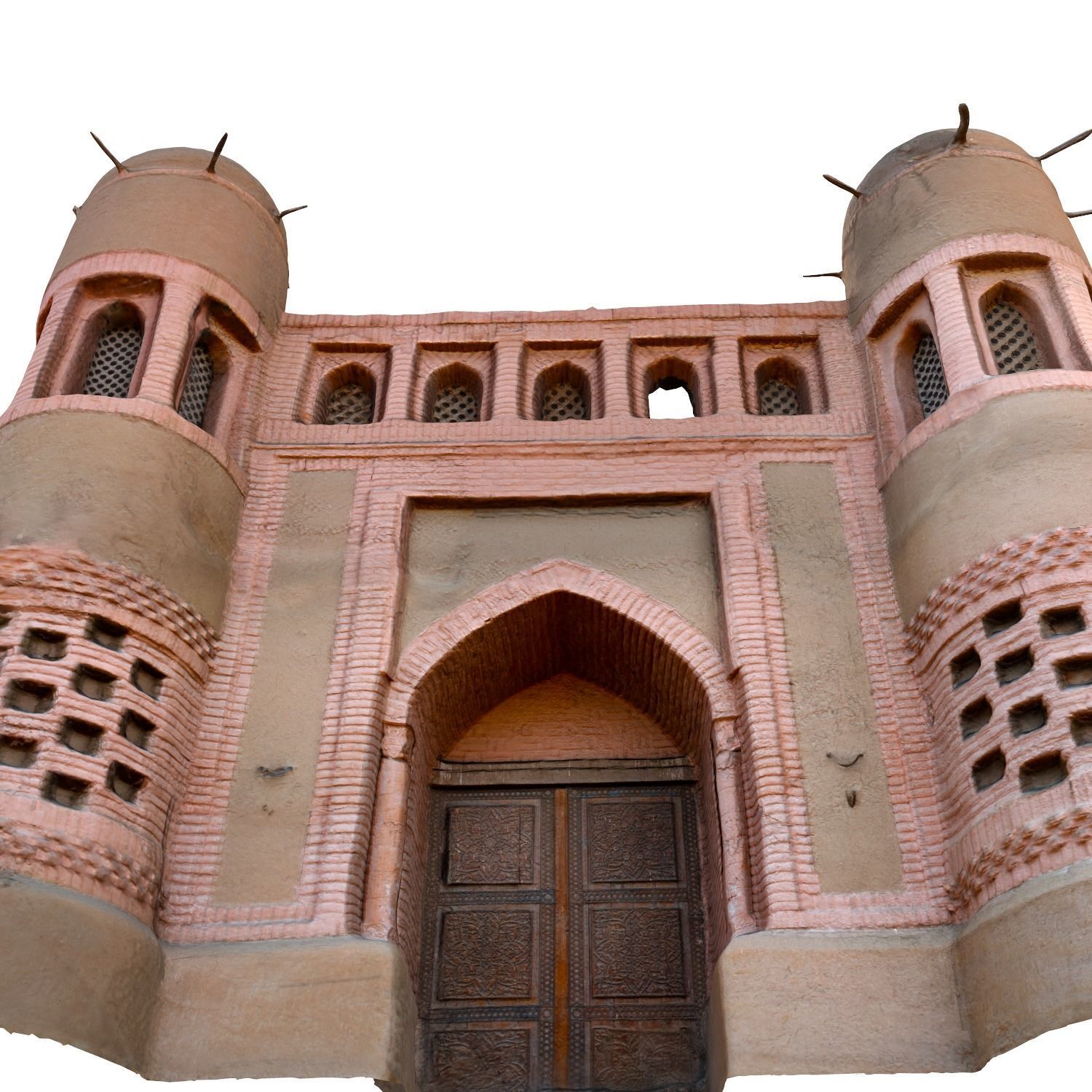 medieval nomad castle Low-poly 3D model_5