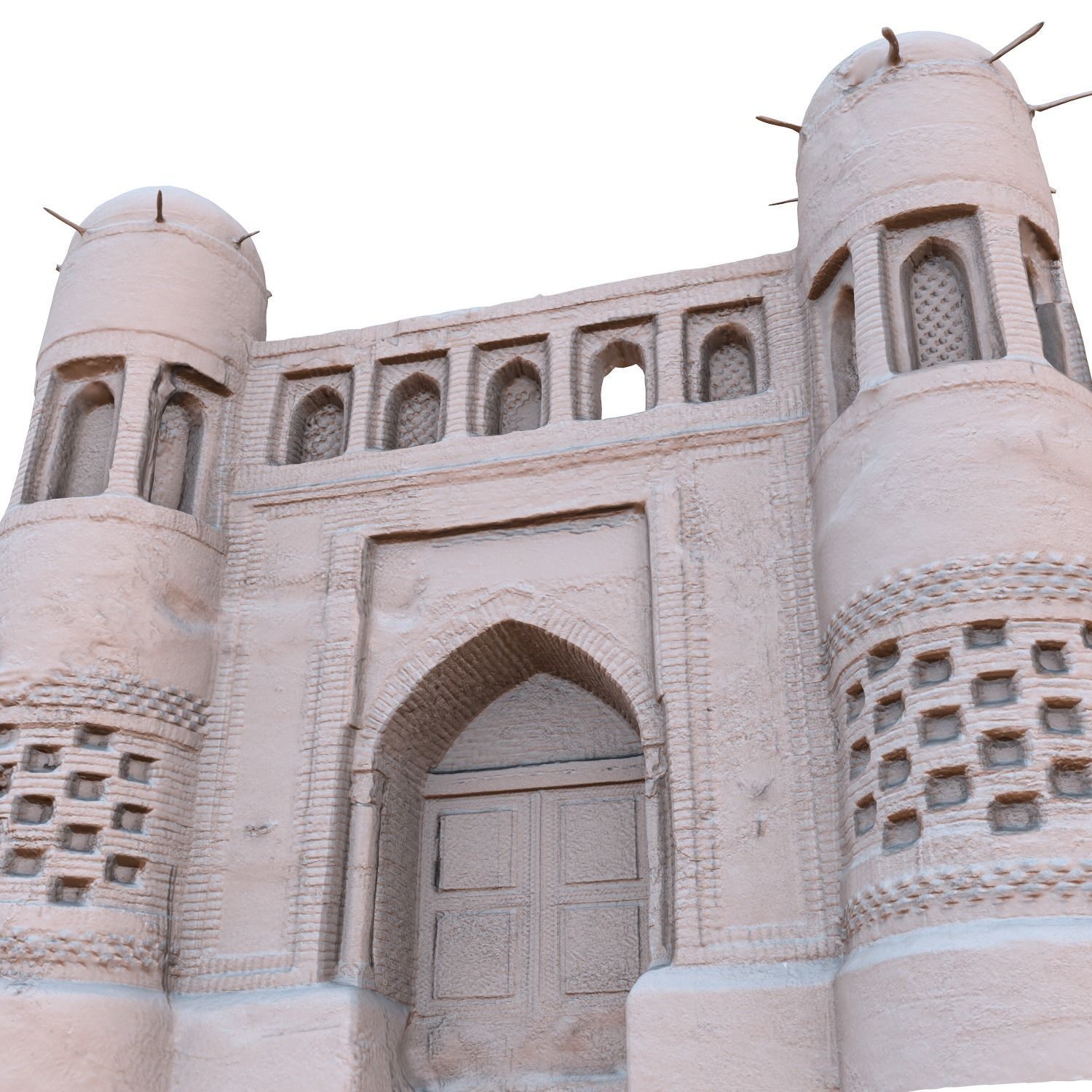 medieval nomad castle Low-poly 3D model_7