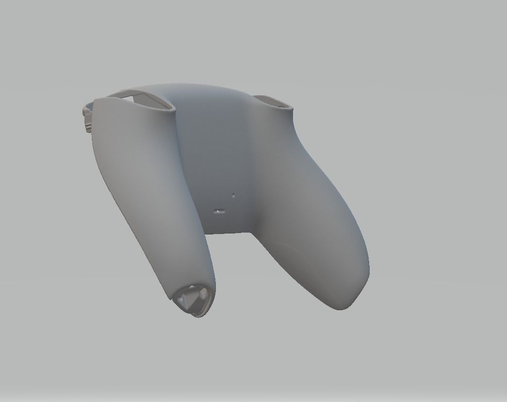 DualSense PS5 Back Plate Shell 3D model_2