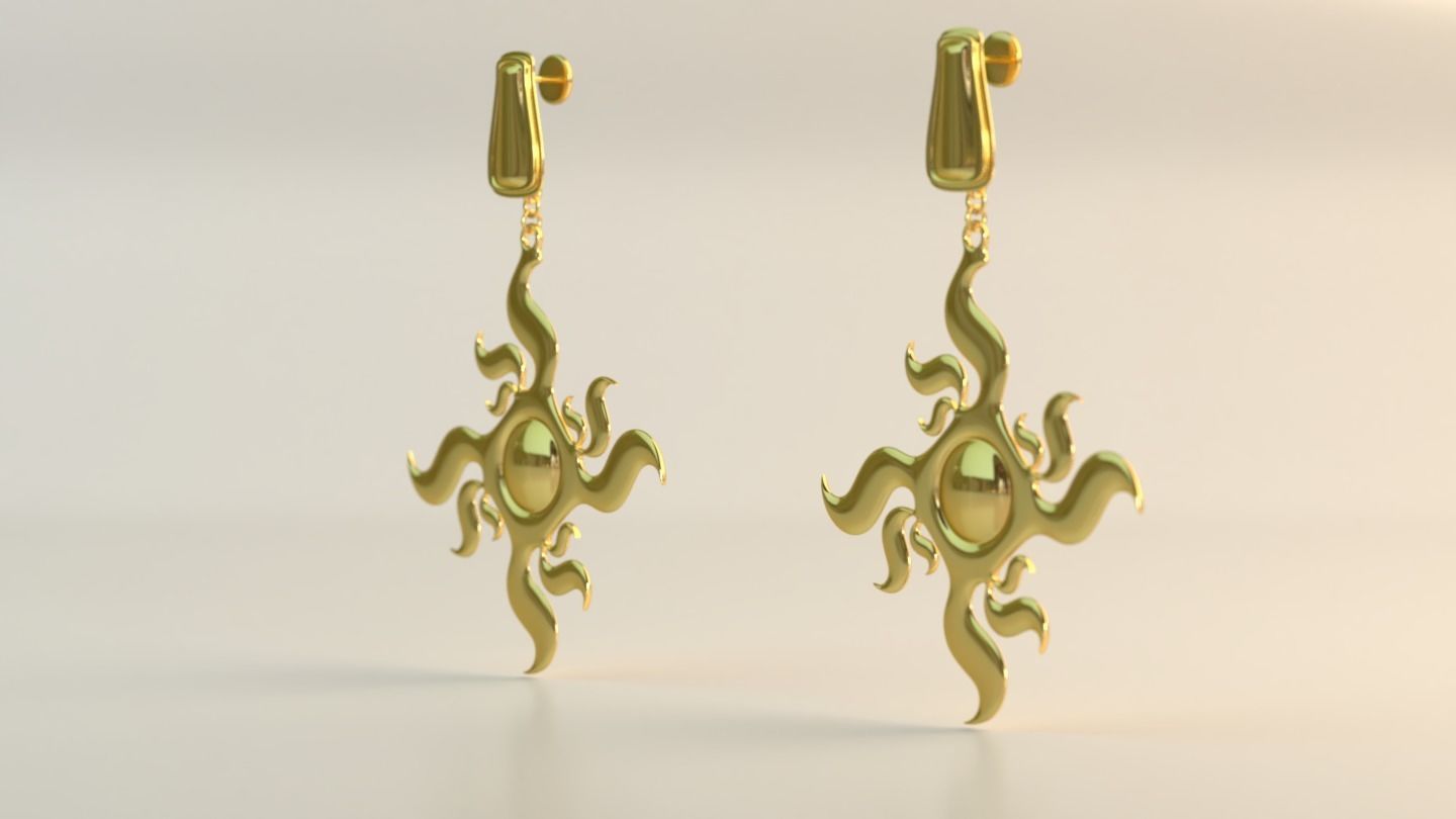 Ear Rings 3D model_4