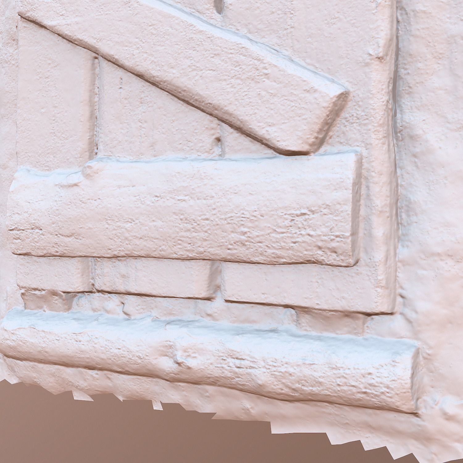 middle ages closed window Low-poly 3D model_7