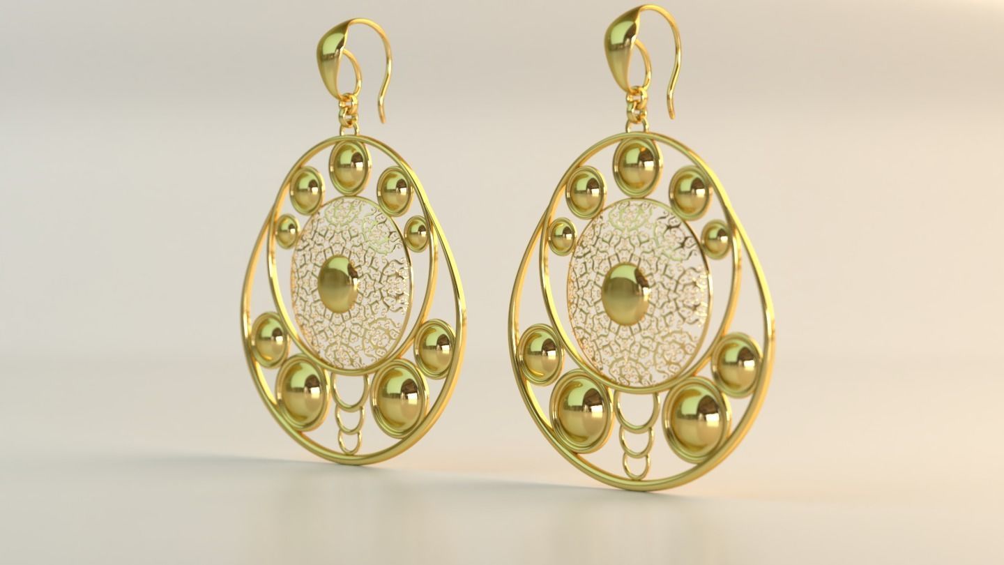 Ear Rings 3D model_4