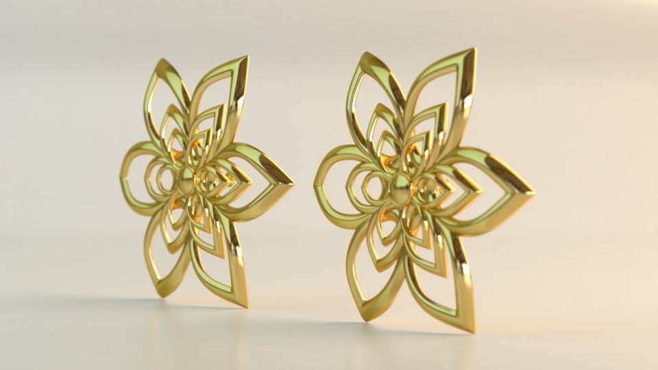Ear Rings 3D model_4