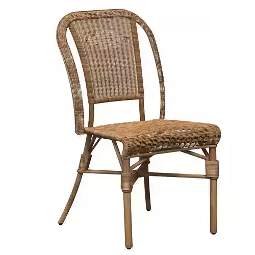 Wicker chair Albertine by KOK 3D model