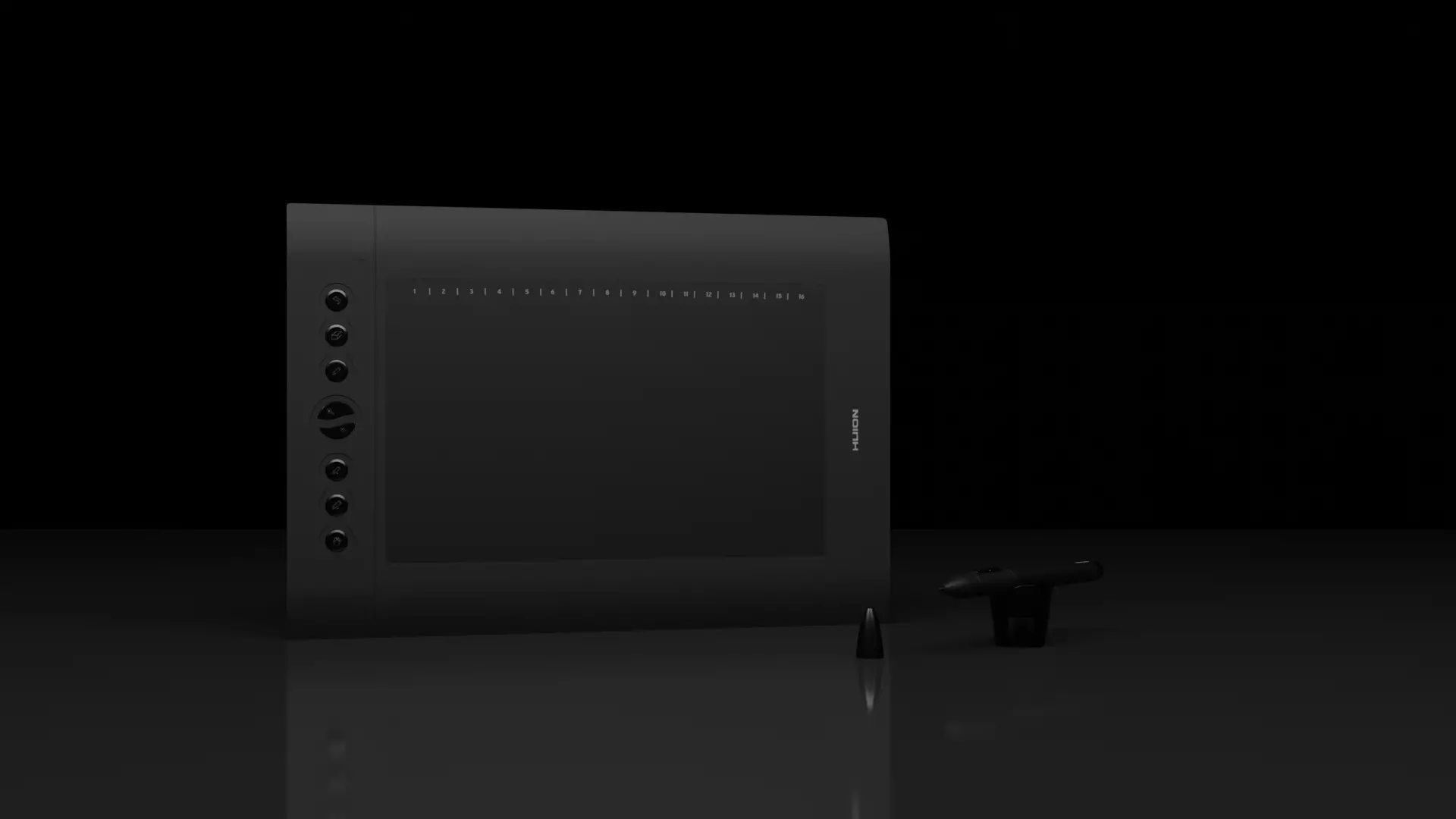 Huion H610 Pro Tablet Low-poly 3D model_0