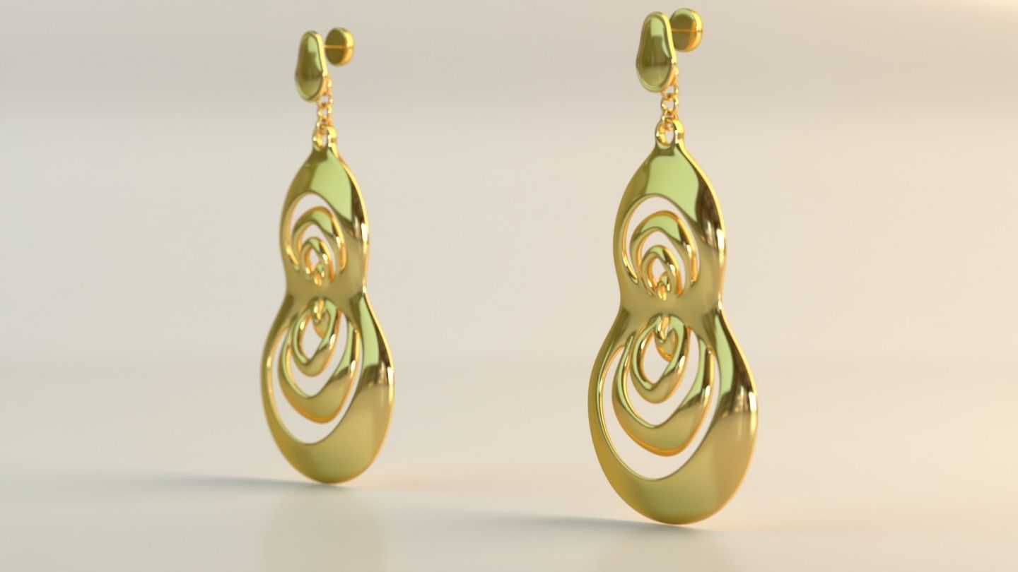 Ear Rings 3D model_4