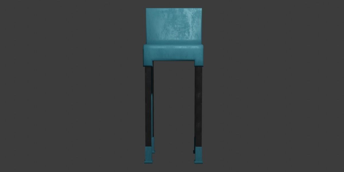 Sci-Fi Chair 3D Model Low-poly 3D model_7