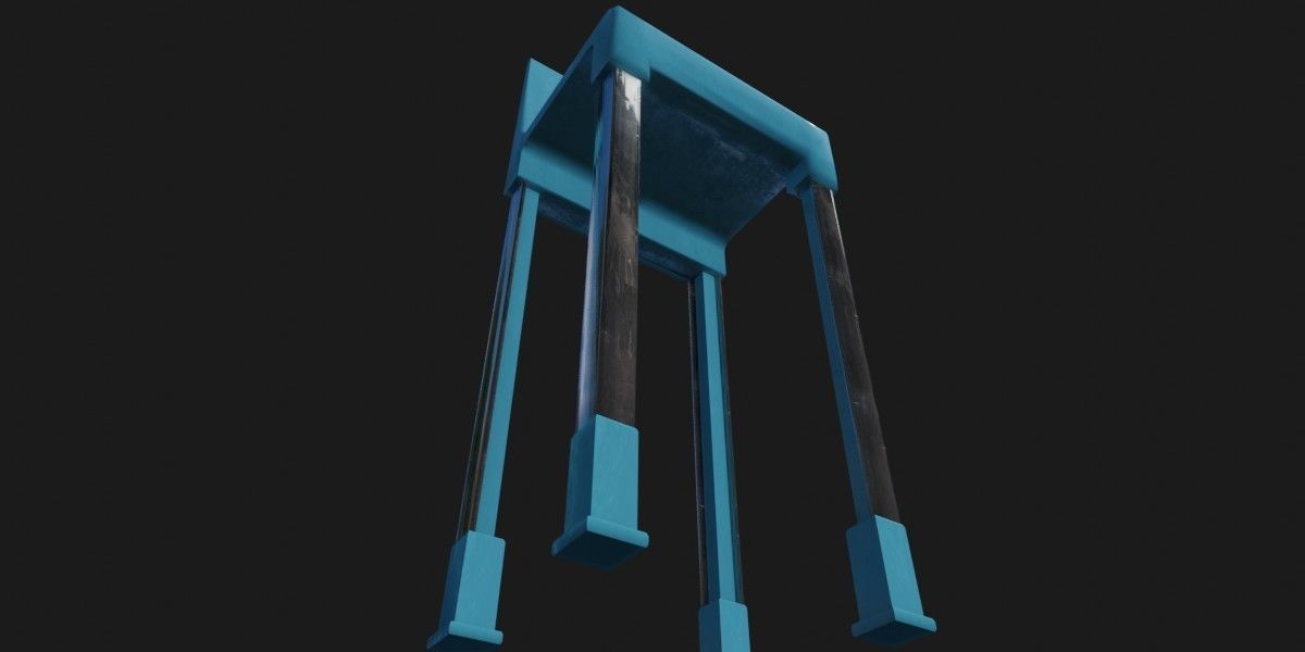 Sci-Fi Chair 3D Model Low-poly 3D model_5