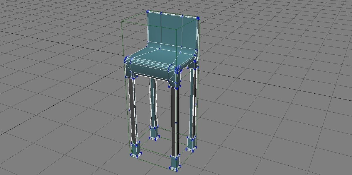 Sci-Fi Chair 3D Model Low-poly 3D model_13