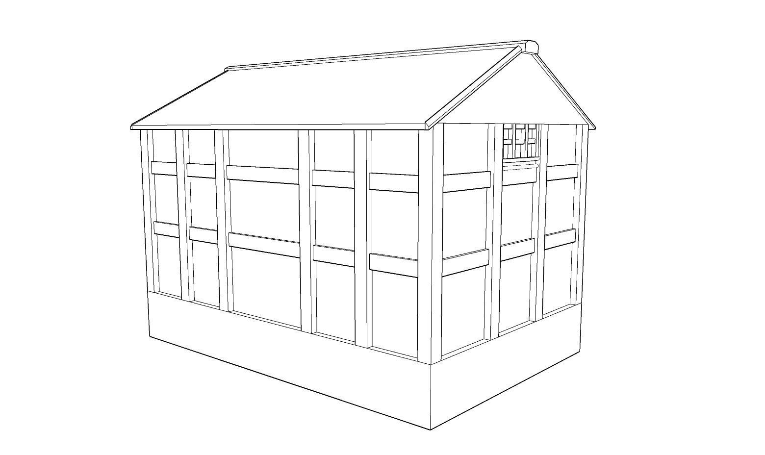 Chinese Colonial Tower House Low-poly 3D model_7