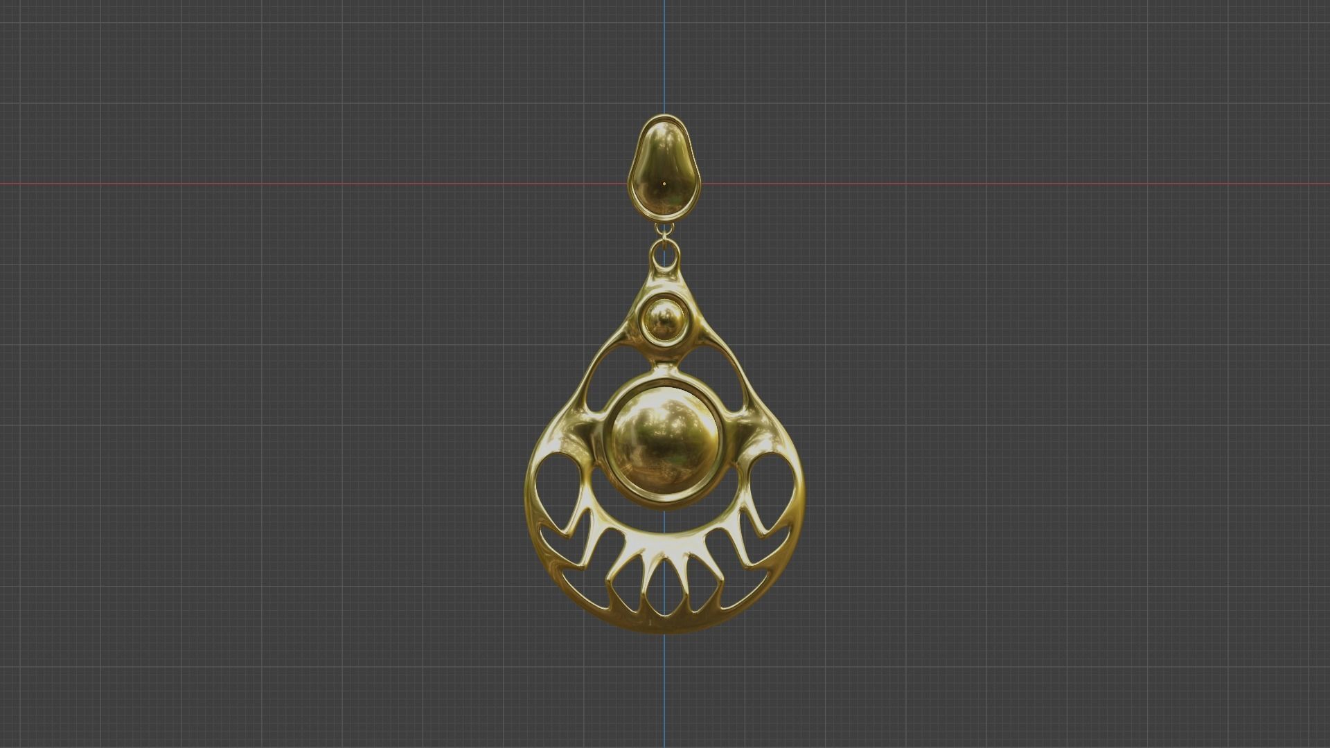 Ear Rings 3D model_1