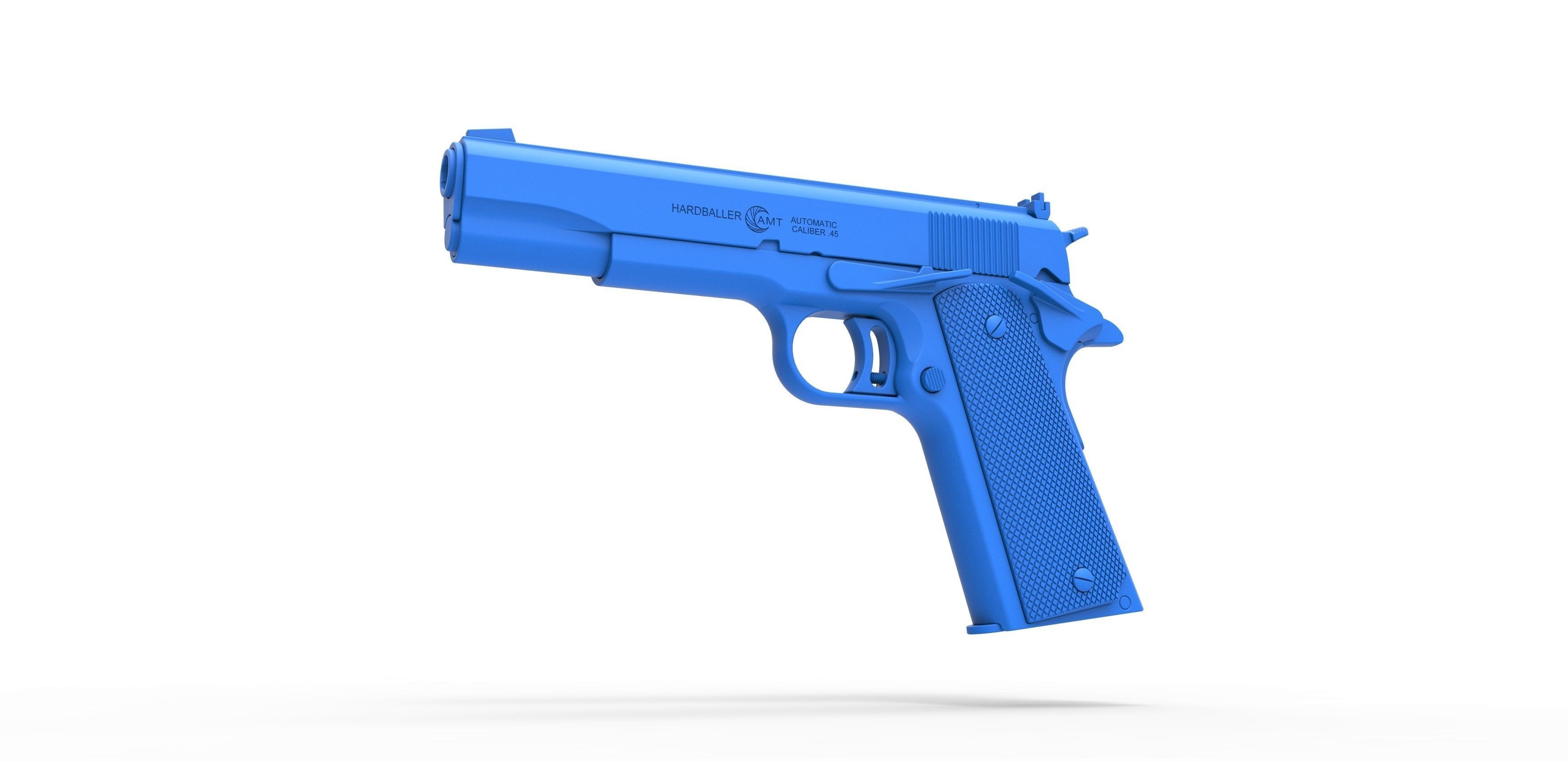 Pistol AMT Hardballer 3D model_15
