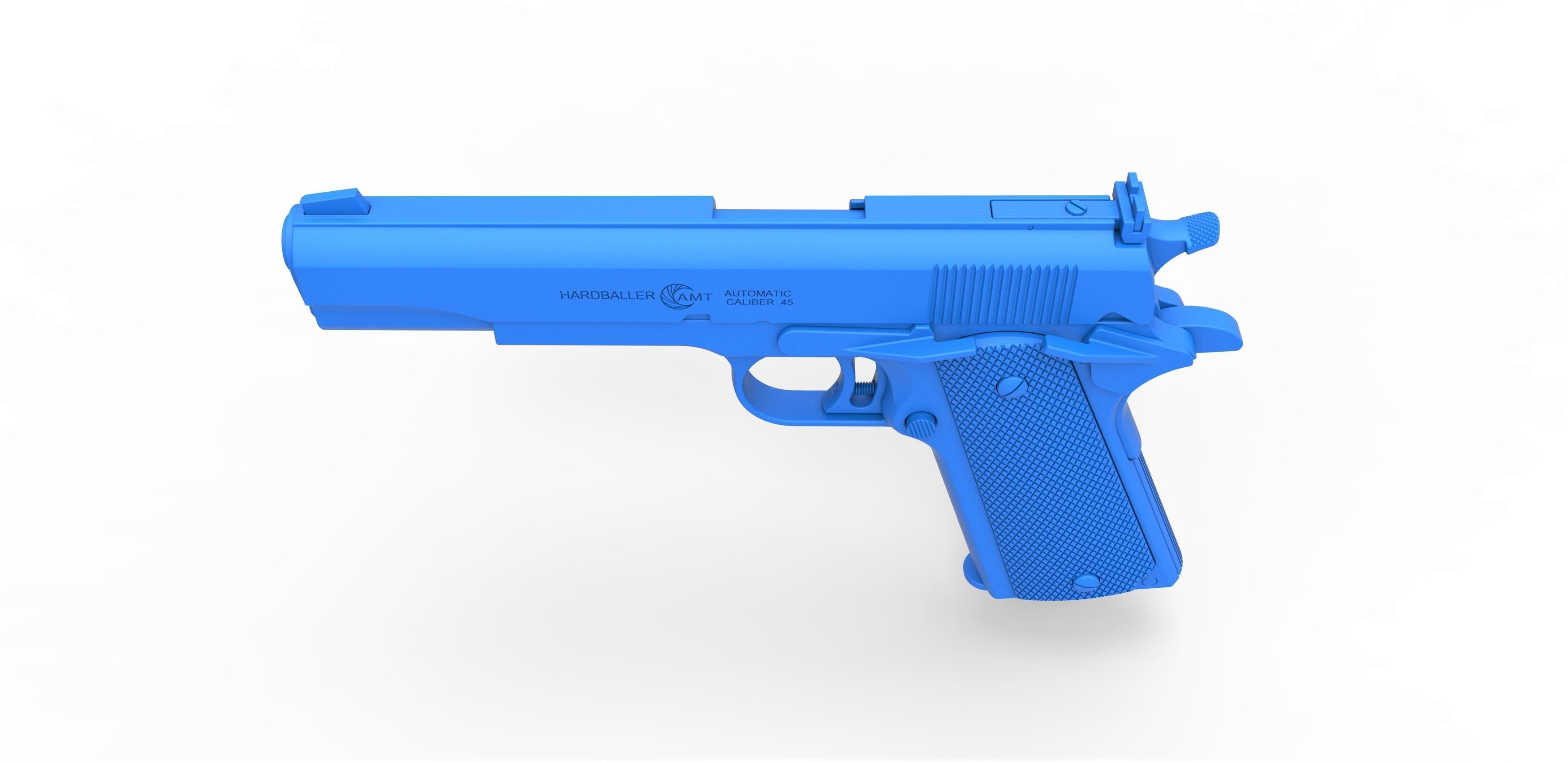 Pistol AMT Hardballer 3D model_18