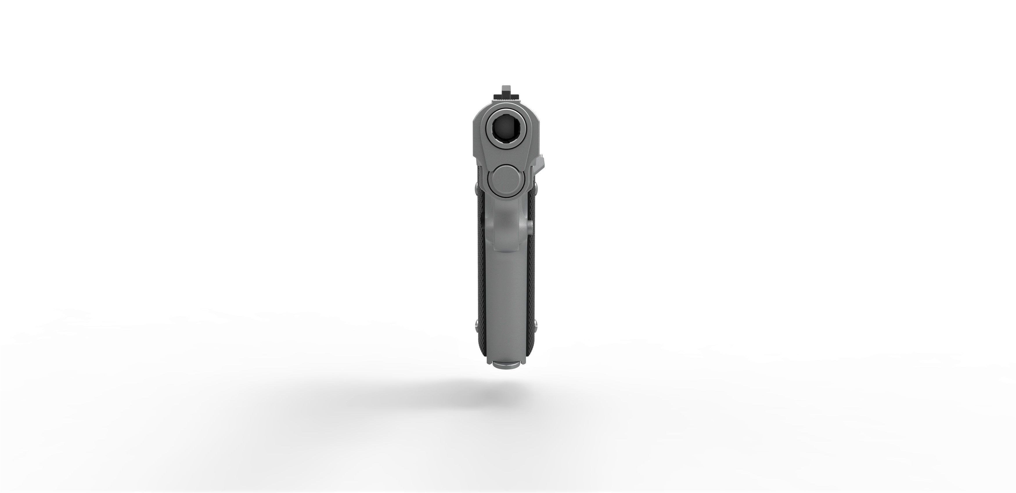 Pistol AMT Hardballer 3D model_4