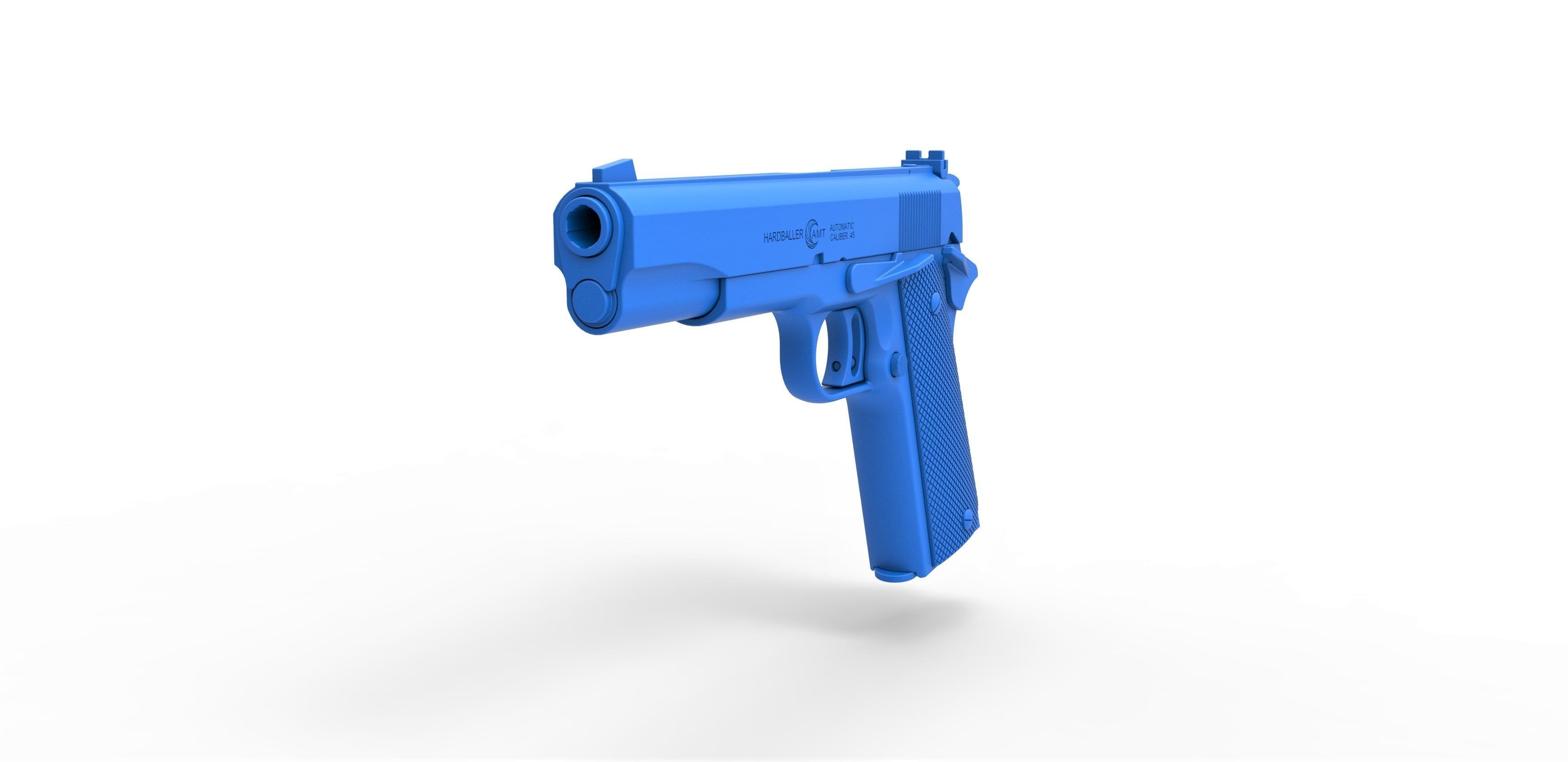 Pistol AMT Hardballer 3D model_16