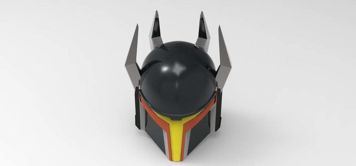 Gar Saxon Clone Wars helmet STL file for 3d print 3D model_3