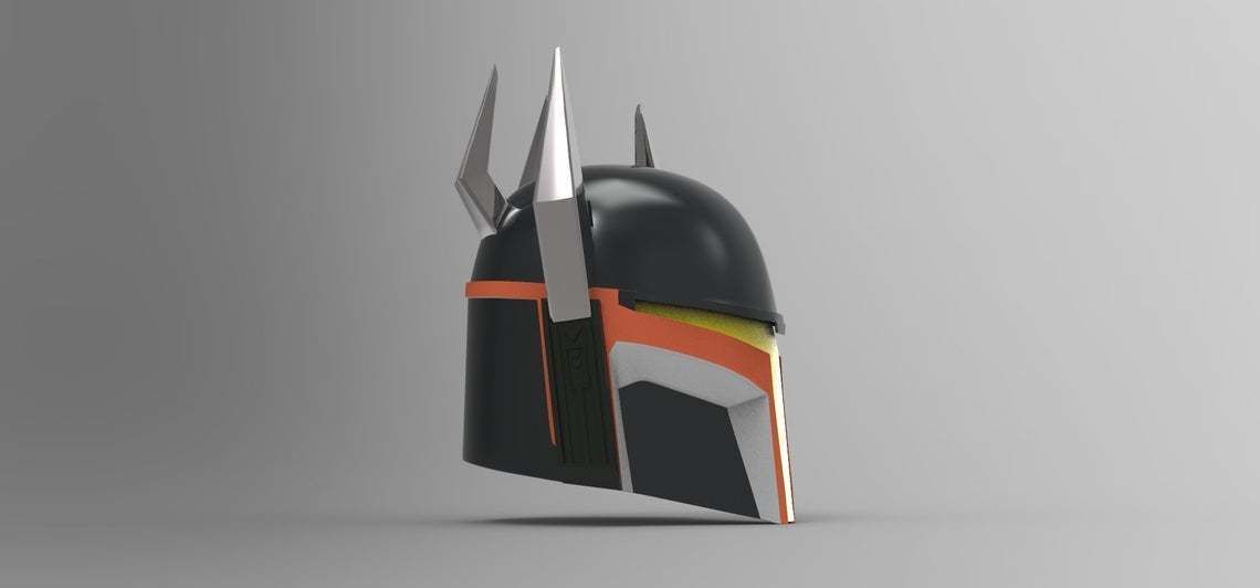Gar Saxon Clone Wars helmet STL file for 3d print 3D model_2