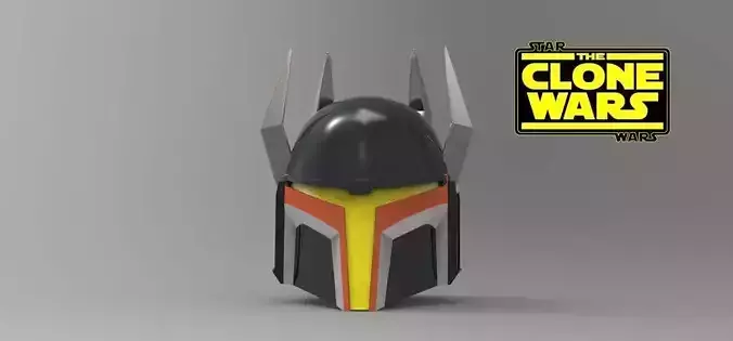 Gar Saxon Clone Wars helmet STL file for 3d print