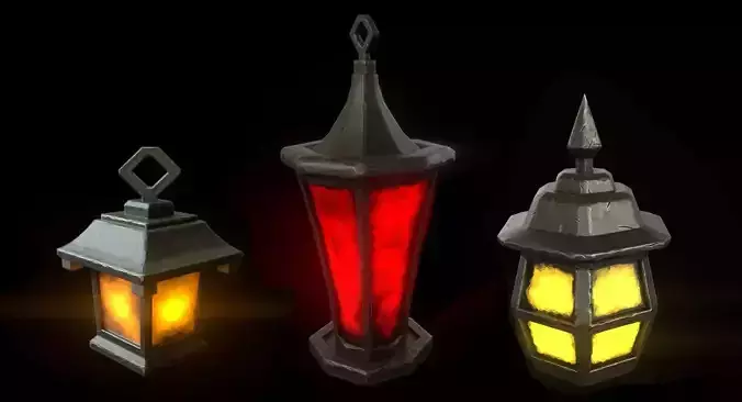 Stylized lanterns pack