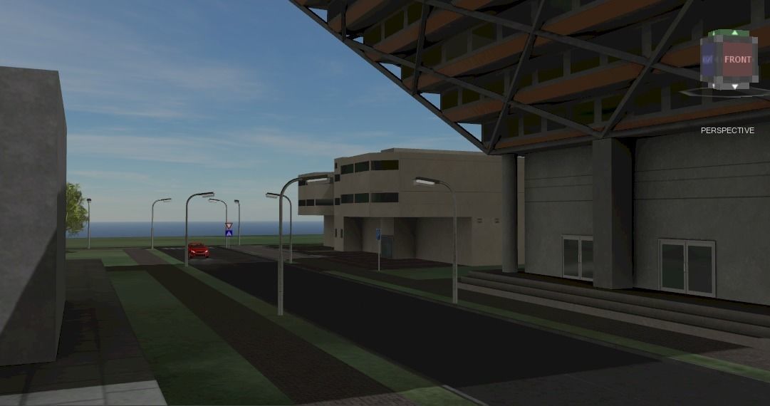 City block Bratislava - LOW POLY Low-poly 3D model_3