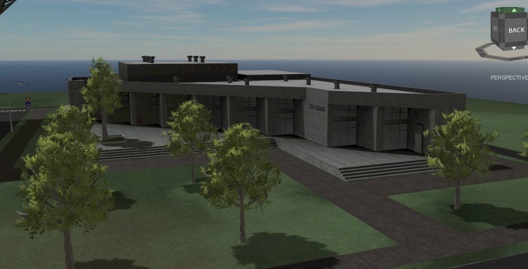 City block Bratislava - LOW POLY Low-poly 3D model_1