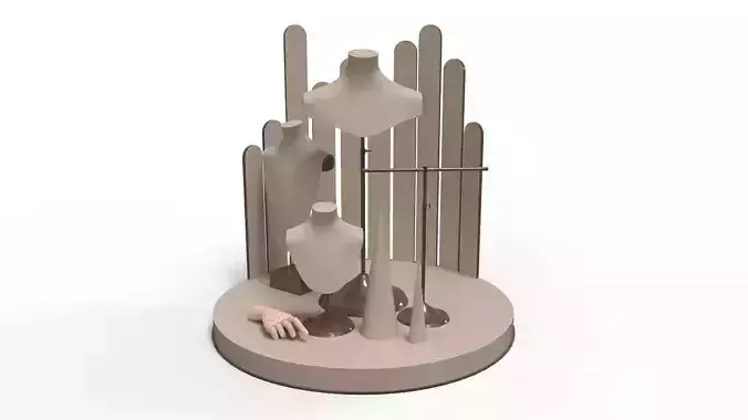 Jewelry Bust Model 3D model Jewelry Bust Model 3D model