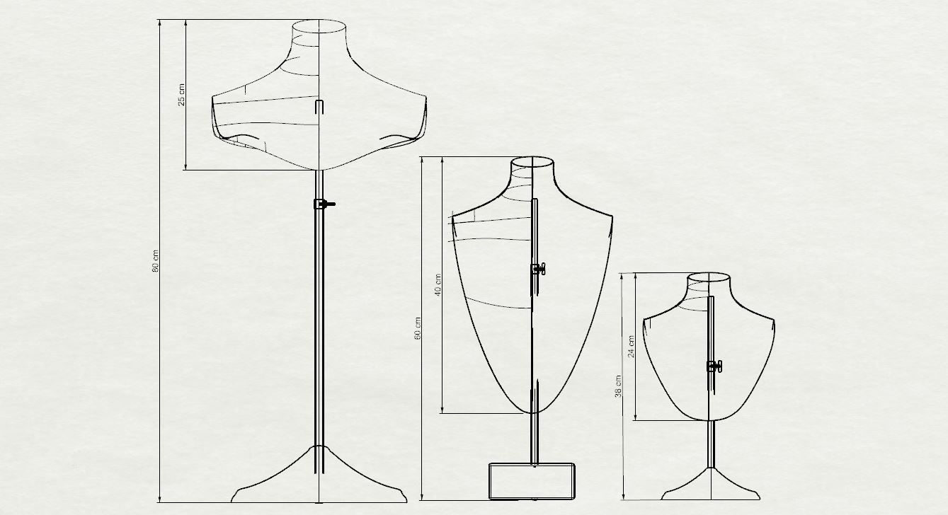 Jewelry Bust Model 3D model_8