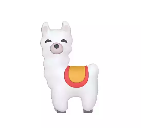 LLama Flat 3D print model