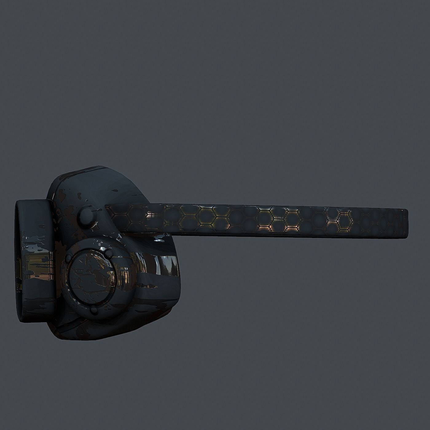 Gas mask helmet 3d model scifi Low-poly Low-poly 3D model Low-poly 3D model_5