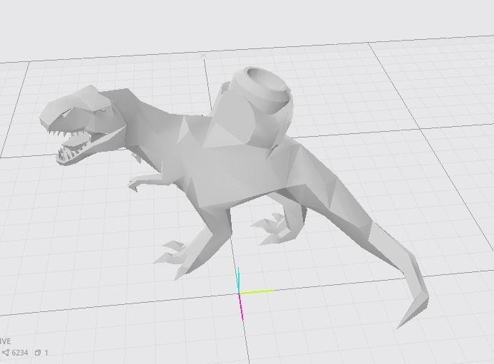 Dinosaur Toothpaste Cap 3D print model_1