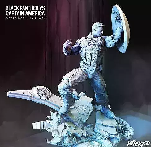 Wicked Marvel Captain America Civil War STLs ready for printing 3D print model