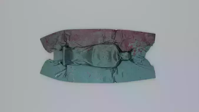 corpse covered Low-poly 3D model