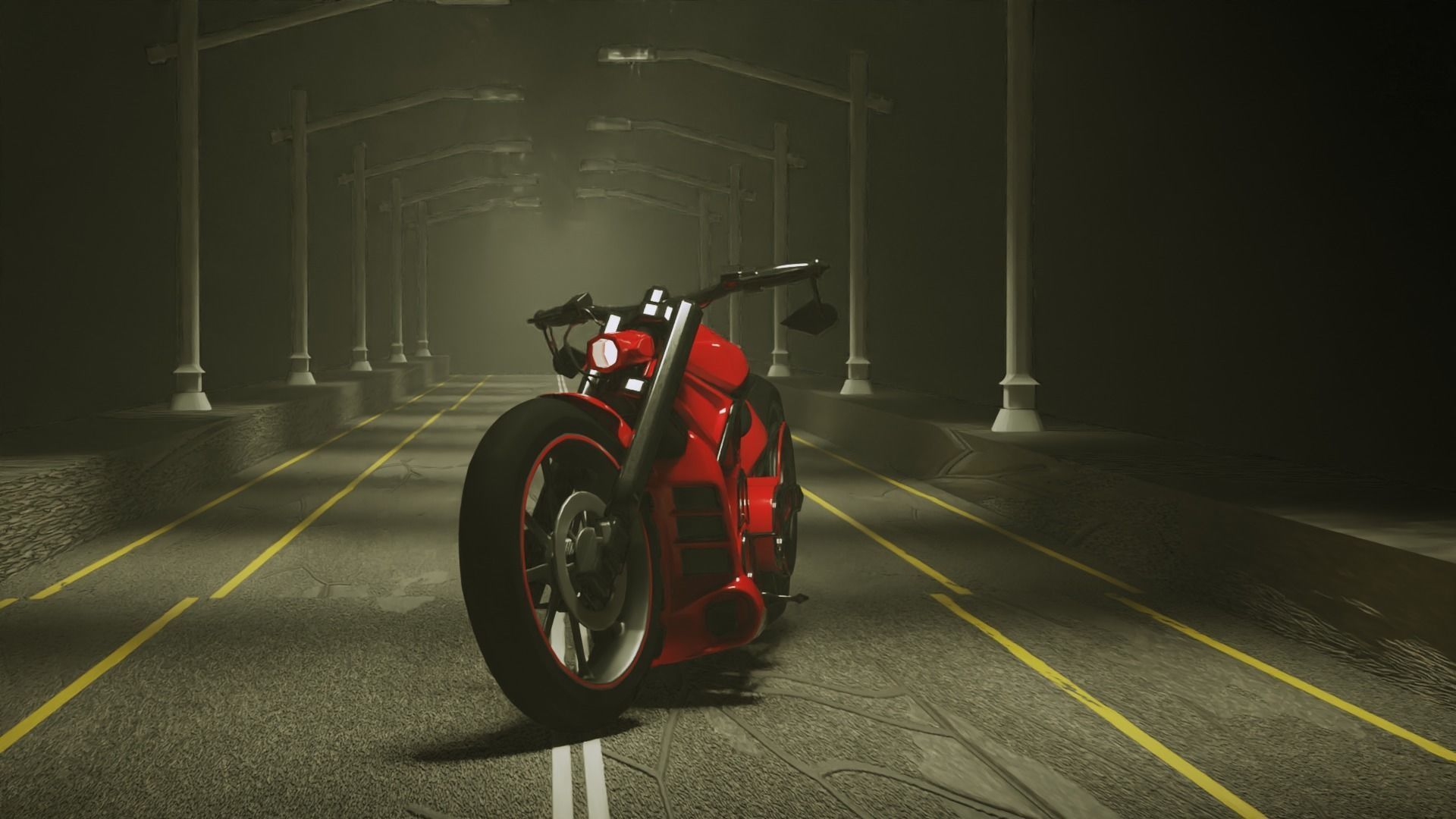 classic bick 3D model_2