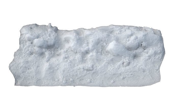 Snow scan 6 Low-poly 3D model