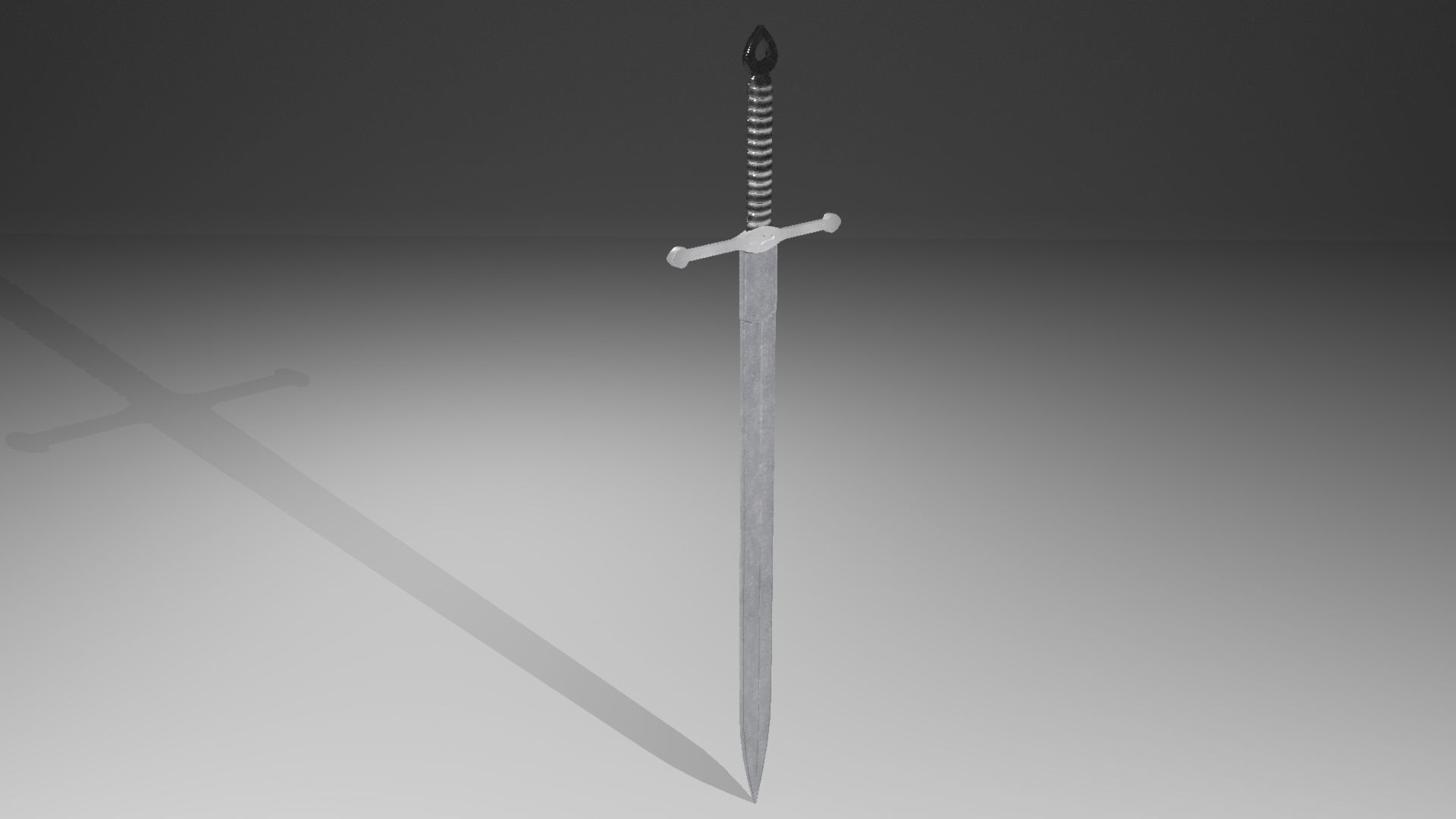 Medieval sword 3D model_4