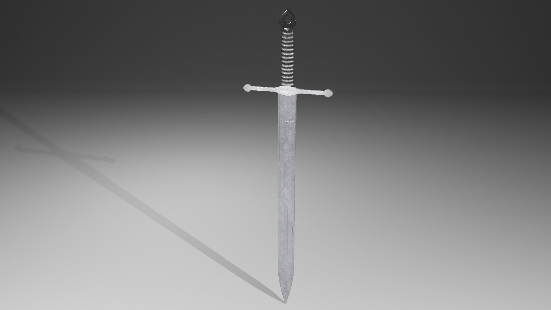 Medieval sword 3D model_23