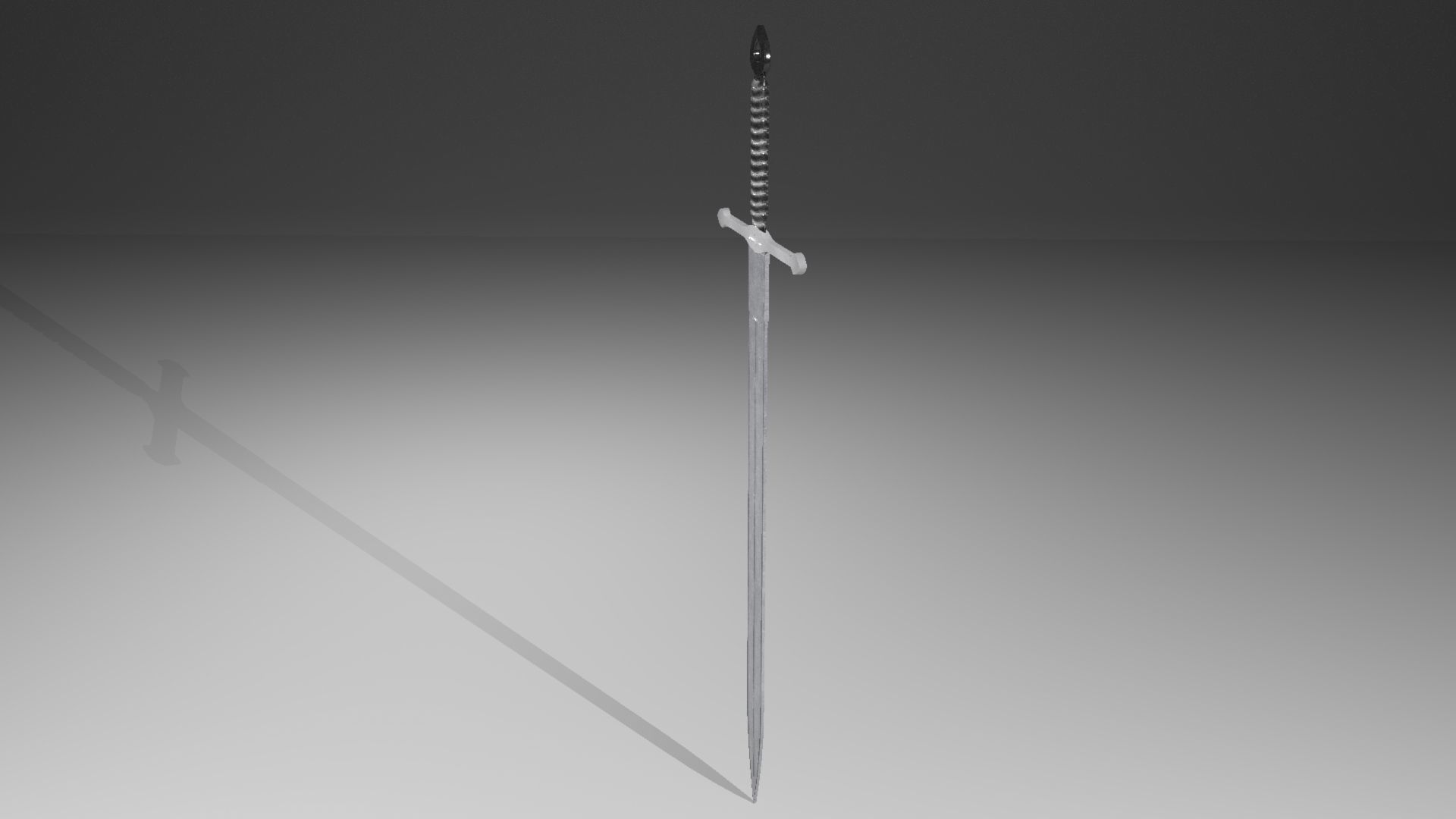 Medieval sword 3D model_8