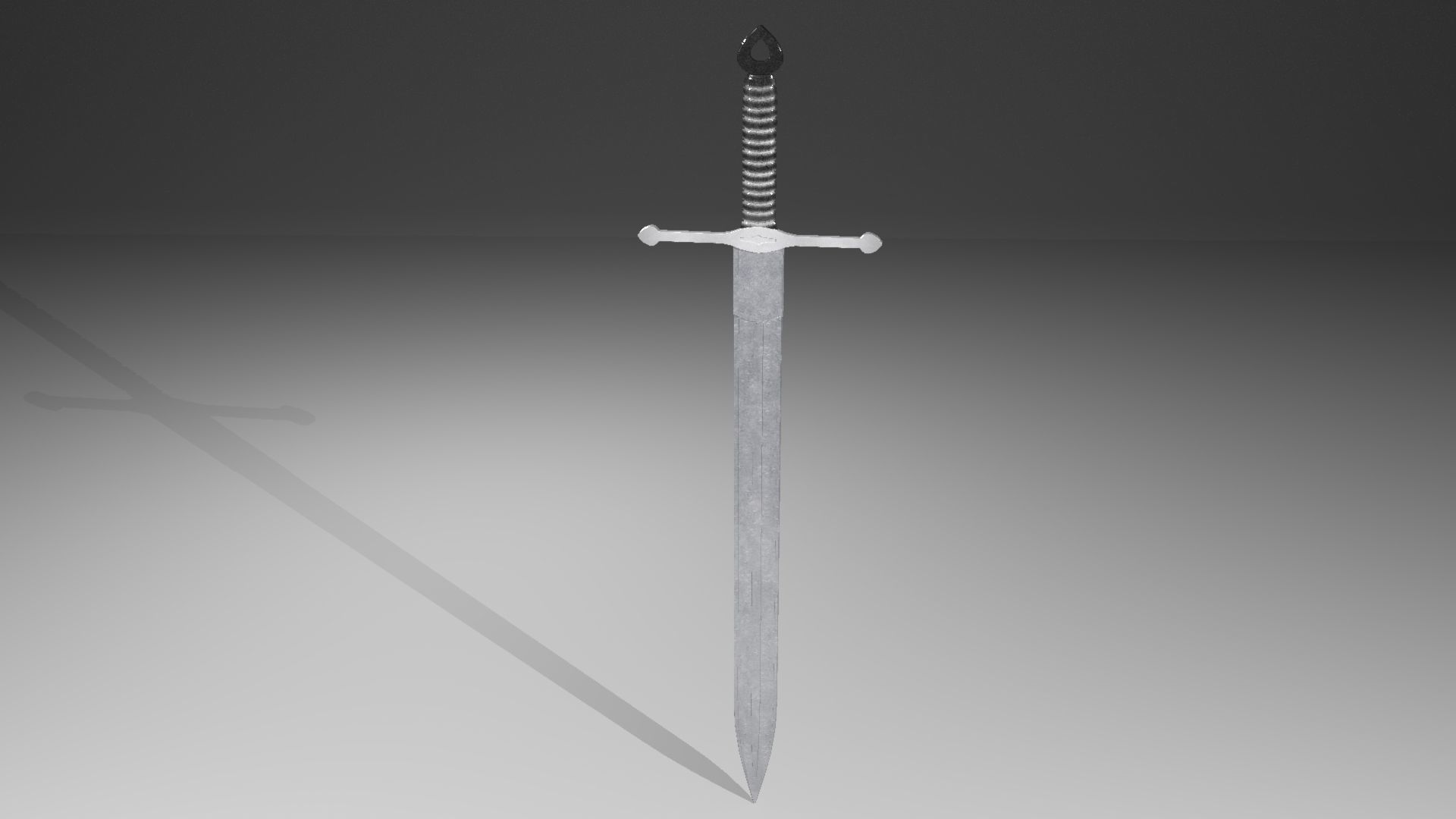 Medieval sword 3D model_12