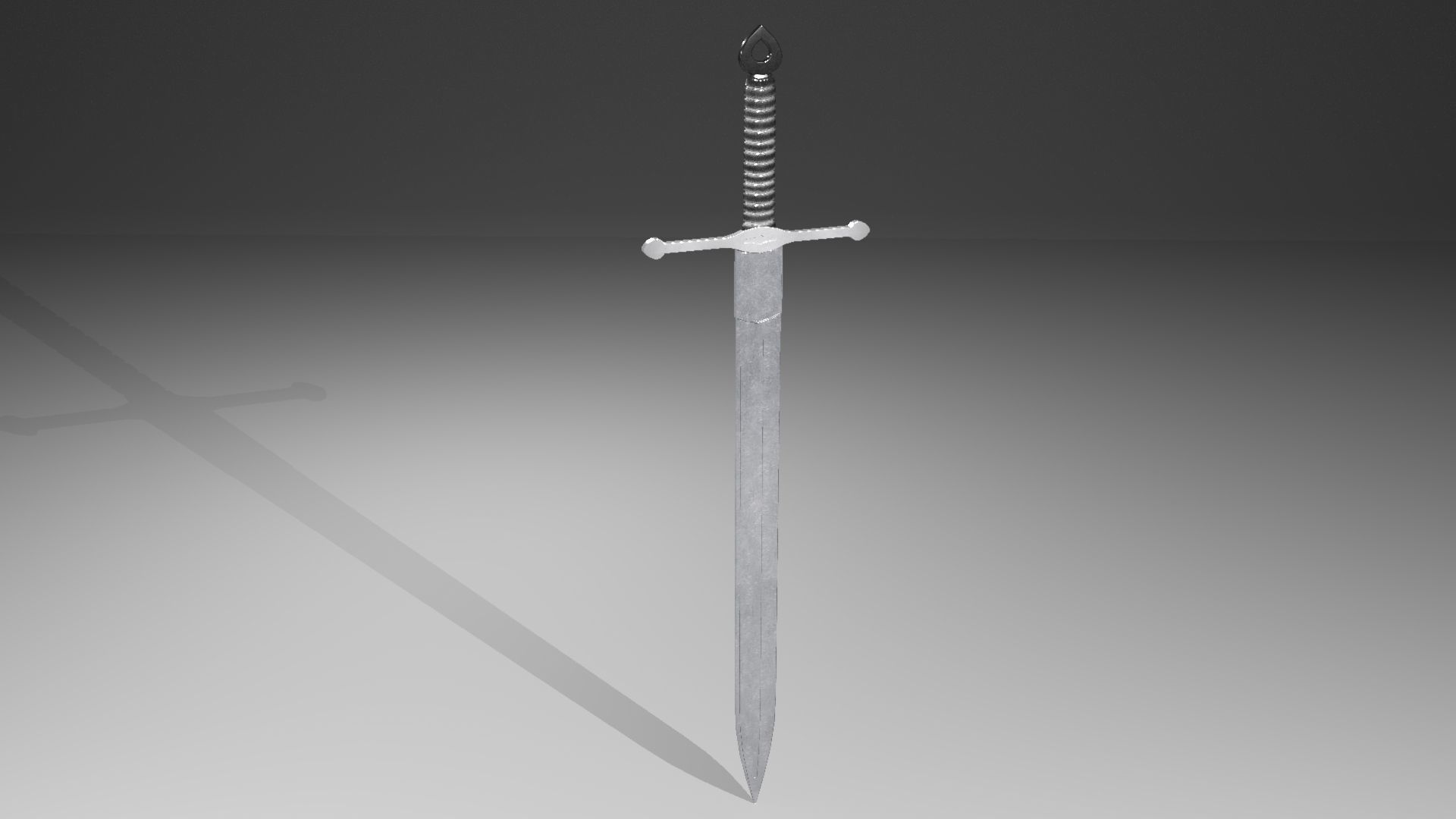 Medieval sword 3D model_14