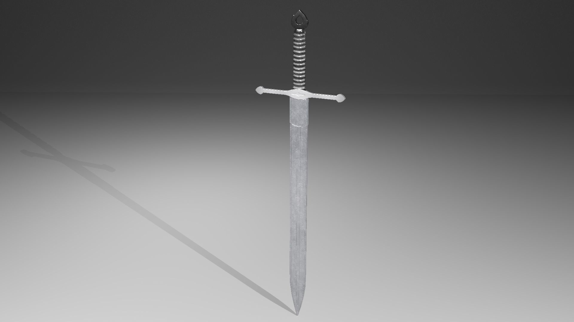 Medieval sword 3D model_11
