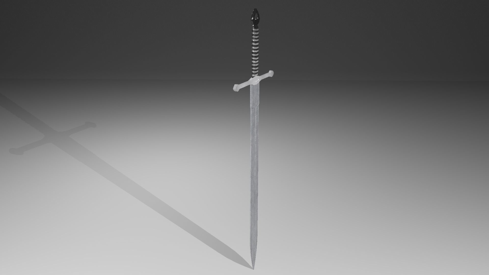 Medieval sword 3D model_5